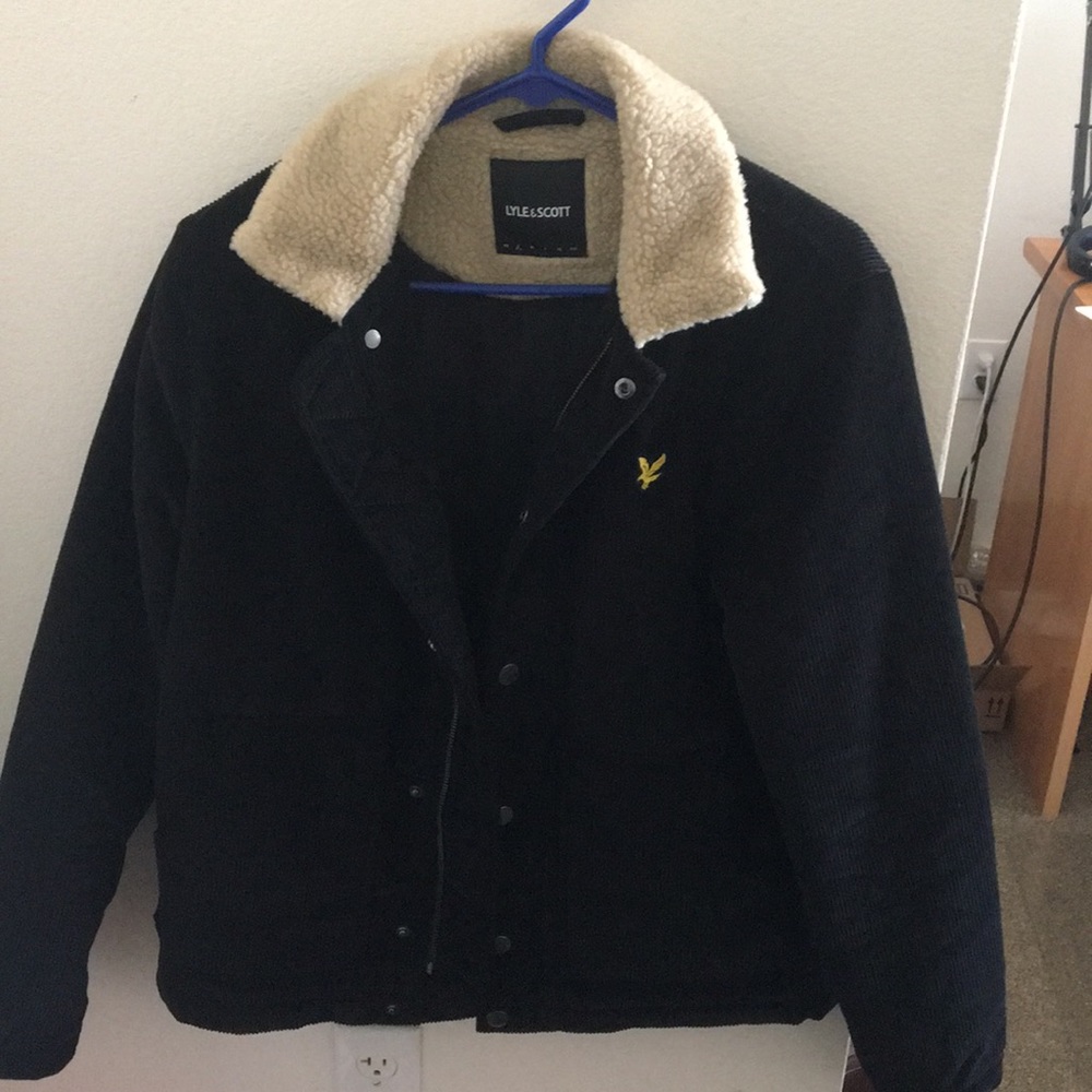 Lyle & Scott  Corduroy Sherpa Collar Jacket